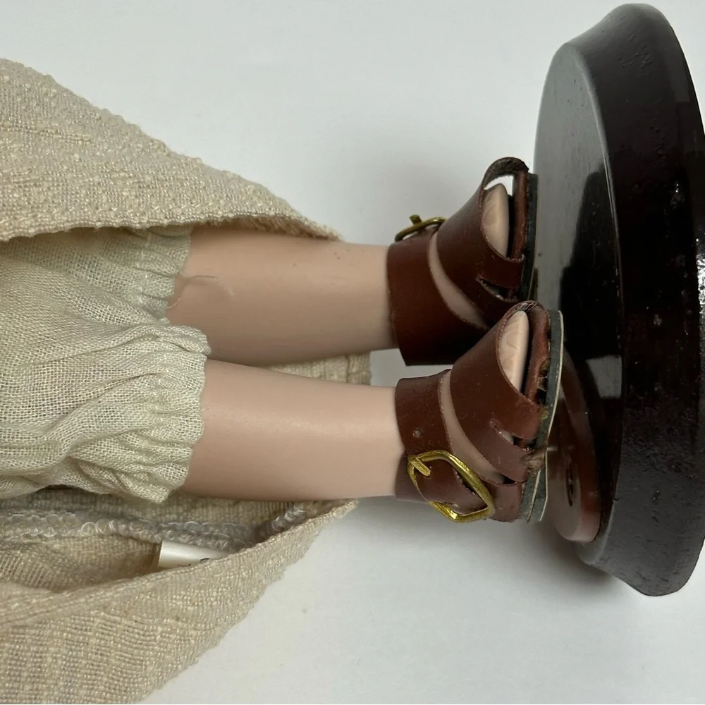 Seymour Mann Shepherd Doll with Stand 11 in.